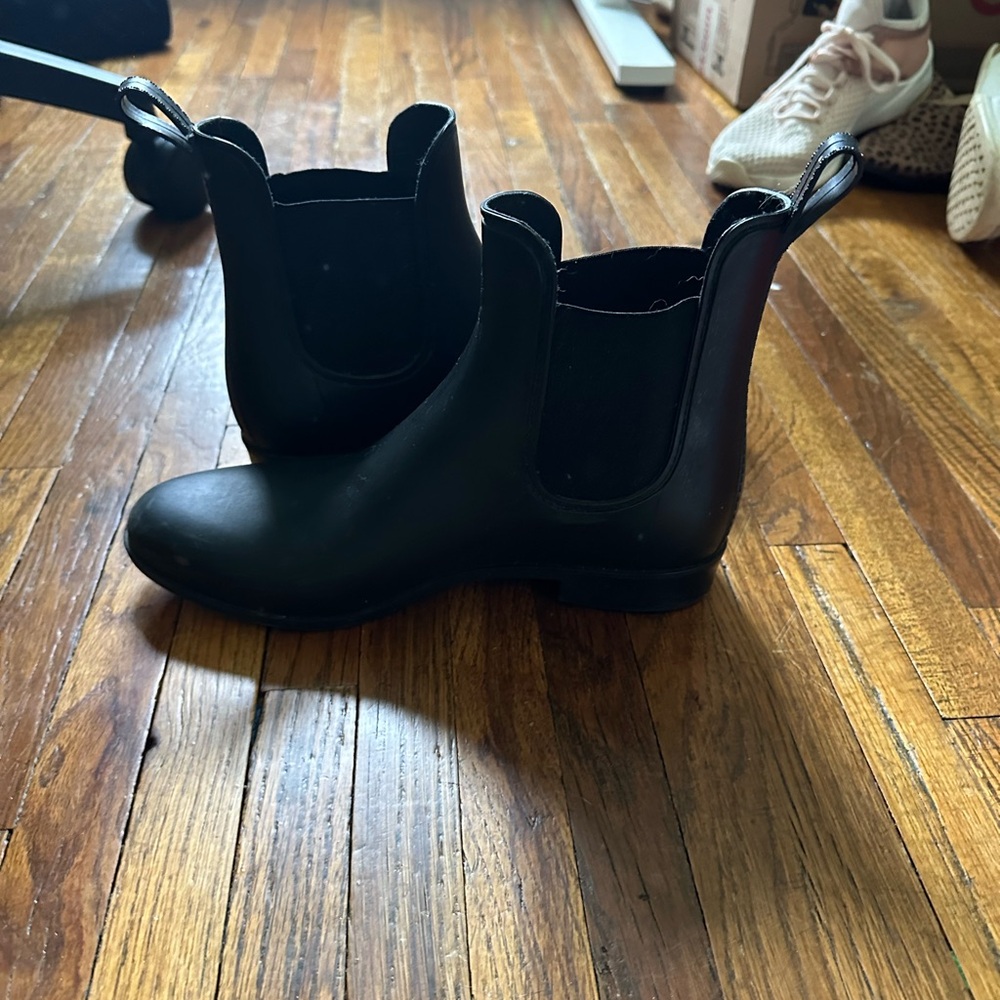 Black Chelsea Rain Boots | a new day